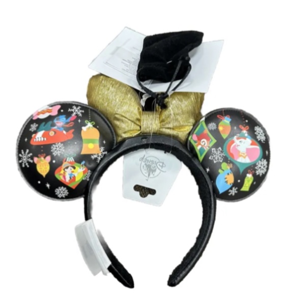 NWT Disney Parks Christmas 23 Light-Up Ornament Bow Mickey Minnie Mouse Ears - Picture 5 of 7